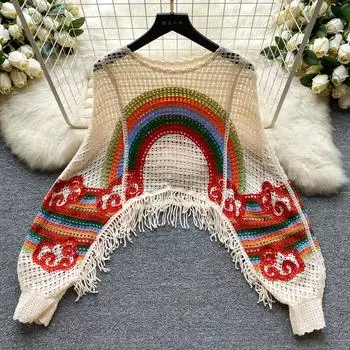 DIMANAF 2024 Новая женская футболка с жилетом «летучая мышь», трикотажные базовые модные топы, цветные кружевные футболки, повседневные свободные зеленые футболки One Size