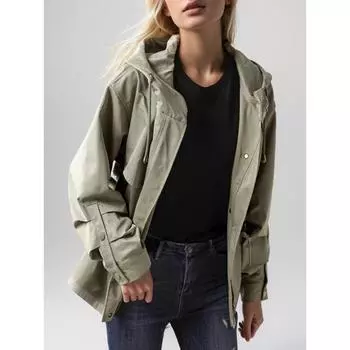 DIMANAF 2024 Новая женская куртка пальто с карманами на пуговицах базовый осенний кардиган женский свободный однотонный жакет