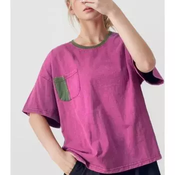 DIMANAF 2024, новинка, летние женские большие размеры, свободные свободные топы с круглым вырезом и короткими рукавами, фиолетовая футболка, новинка 2024 г.
