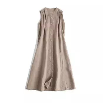 Dimanaf 2024 Новое платье больших размеров, летнее женское свободное однотонное плиссированное винтажное базовое повседневное платье-футболка большого размера