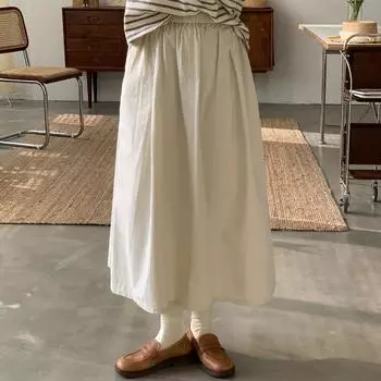 DIMANAF 2024 новые летние женские юбки больших размеров с высокой талией и эластичной резинкой на талии, однотонные женские элегантные длинные свободные юбки