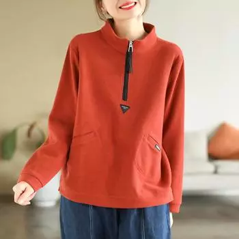 DIMANAF 2024 Осенние толстовки с капюшоном Свитшоты Пуловеры Лоскутные топы Женские свободные повседневные зеленые хлопковые One Size