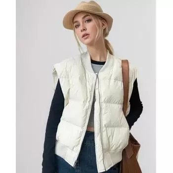 DIMANAF 2024 Осень Женские Парки Жилеты Пальто Куртки Без Рукавов Верхняя Одежда Толстые Теплые Новые Зимние