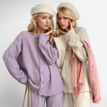 DIMANAF 2024, осенние женские новые свитера, пальто, зимний пуловер, топы, куртка, женские трикотажные базовые однотонные футболки на пуговицах