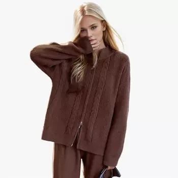 Dimanaf 2024 осенние женские новые свитера, зимний пуловер, топы, женские трикотажные базовые однотонные футболки на молнии