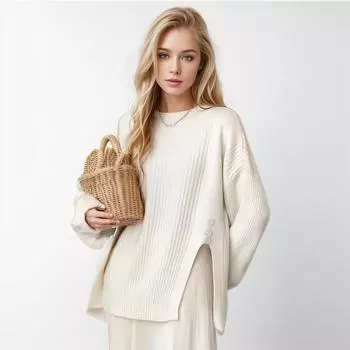 DIMANAF 2024, осенние женские свитера, зимние женские пуловеры, топы, женские трикотажные базовые однотонные футболки на пуговицах, свитера XL