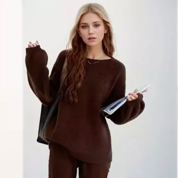 DIMANAF 2024, осенние женские свитера, зимний женский пуловер, топы, женские трикотажные базовые однотонные футболки с круглым вырезом