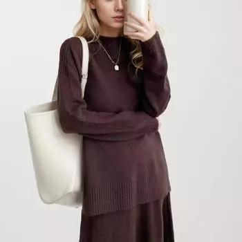 DIMANAF 2024, осенние женские свитера, зимний женский пуловер, топы, женская водолазка, трикотажные базовые однотонные футболки 4201