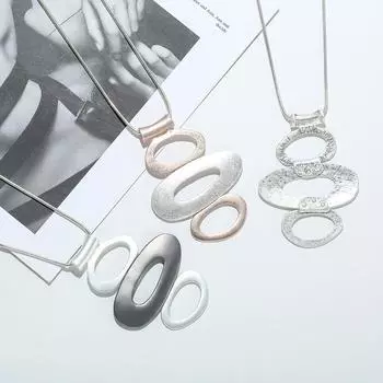 DIMANAF 2024, подвеска «Четыре сезона», ретро-аксессуар, этнический стиль, металлическая геометрическая геометрическая длинная подвеска, простые аксессуары