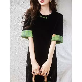 DIMANAF 2024, повседневная футболка больших размеров, летняя женская свободная однотонная рубашка с коротким рукавом, новый дизайн, топы больших размеров