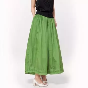 DIMANAF 2024 Summer Plus Size Women Long Pants Trousers Loose Harem Pants Casual Solid Large Size Wide Leg Pants