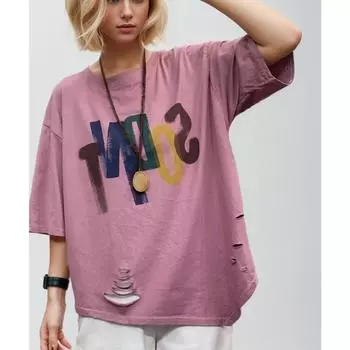 DIMANAF 2024, женская футболка больших размеров, повседневные женские топы, свободные хлопковые футболки с надписью, мягкие цветочные летние футболки с короткими рукавами, рубашка с круглым вырезом, 4XL