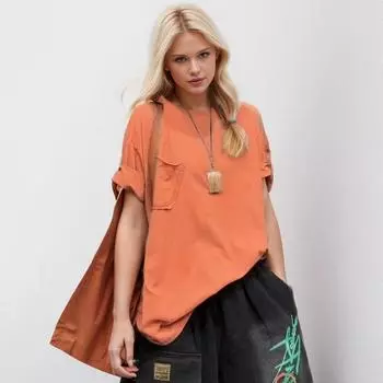 DIMANAF 2024 женская футболка больших размеров повседневные женские топы однотонные свободные хлопковые летние футболки с короткими рукавами рубашка с круглым вырезом 4XL