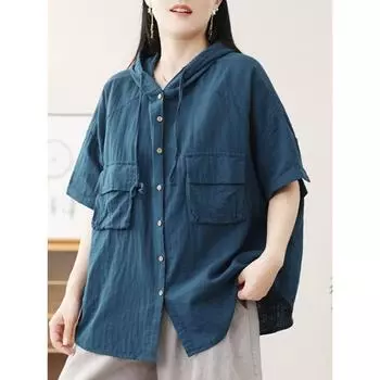 Dimanaf 2024 Женская футболка льняная женская однотонная с круглым вырезом свободные топы и футболки с коротким рукавом