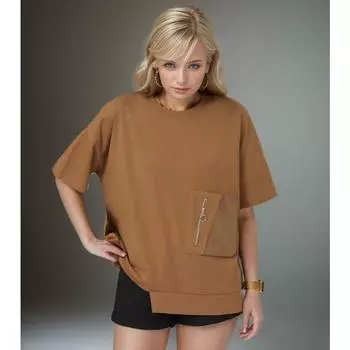 DIMANAF 2024 Женская футболка Женская однотонная хлопковая свободная футболка с короткими рукавами и круглым вырезом Белый Черный 765 XL