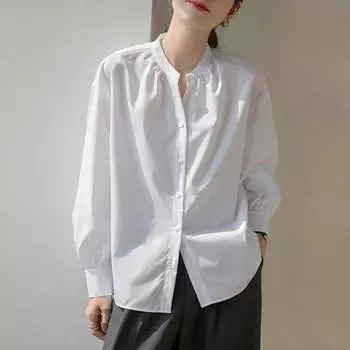 DIMANAF 2024, женская летняя блузка, рубашка с круглым вырезом, свободные однотонные повседневные базовые женские белые футболки, топы