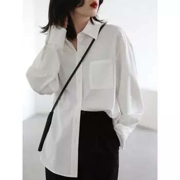 DIMANAF 2024, женская летняя блузка, рубашка, свободные однотонные повседневные базовые женские белые футболки, синие топы