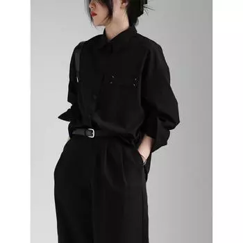 DIMANAF 2024 женская летняя блузка рубашка свободные однотонные повседневные базовые женские футболки с длинными рукавами топы