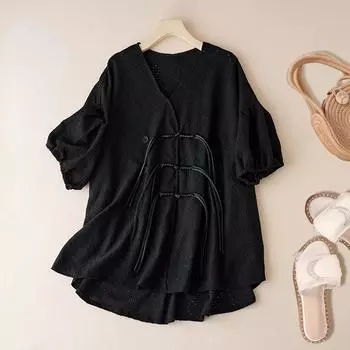 DIMANAF 2024, женская летняя футболка больших размеров, женские однотонные эластичные хлопковые свободные топы с круглым вырезом и футболки, винтажная футболка с короткими рукавами