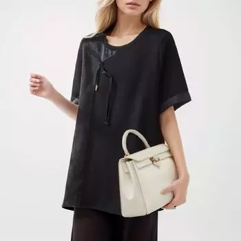 Dimanaf 2024 женская летняя футболка больших размеров, женские эластичные хлопковые свободные новые стильные модные топы и футболки, однотонная футболка