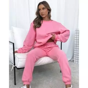 DIMANAF 2024, женский комплект из двух предметов с длинными рукавами, толстовка с капюшоном, брюки, повседневные топы, рубашки, осенний свободный спортивный костюм