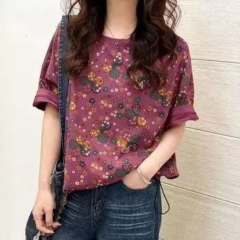 DIMANAF 2025 Летняя футболка женская с принтом букв, асимметричная, с коротким рукавом, свободная, зеленая, черная One size