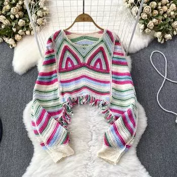 DIMANAF 2025 New Women Bat Vest Solid T-Shirt Knitted Basic Colorful Fashion Tops Lace Tees Casual Loose Green Tees One size