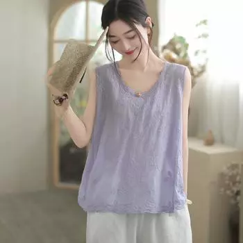 DIMANAF 2025 Новые женские летние базовые футболки без рукавов, модные топы, футболки, повседневные свободные белые футболки One Size белый