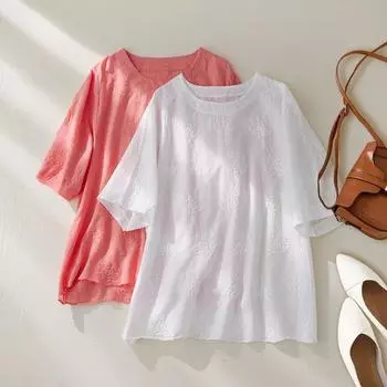 DIMANAF Лето 2024 Плюс Размер Женская Свободная Футболка Новые Большие Цветочные Повседневные Модные Короткие Рукава Тонкие Топы Футболки