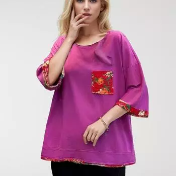 DIMANAF/Новинка лета 2024 года, женская хлопковая футболка больших размеров, топы с винтажным принтом, свободные базовые футболки с цветочным принтом, одежда 32