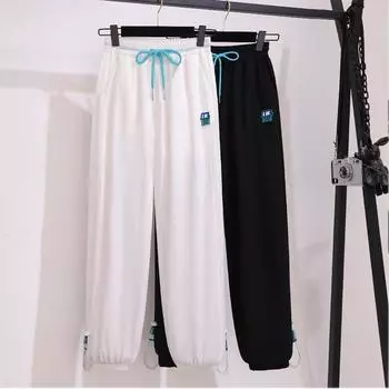 Dimanaf Весенние длинные брюки больших размеров, женские однотонные шаровары с эластичным поясом, повседневные свободные брюки, новинка 2024 года