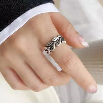 DIMANAF Женские ювелирные изделия Стальное кольцо Элегантная женская мода one size