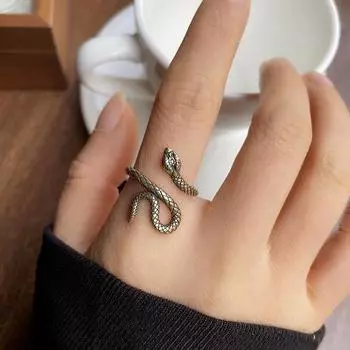 DIMANAF Женские винтажные ювелирные изделия Стальное кольцо Элегантные женские кольца 2025 one size