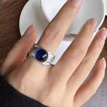 DIMANAF Женские винтажные ювелирные изделия Стальное кольцо 2025 Женские кольца Элегант one size