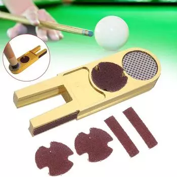 Dime Scuffer Muti-functional Burnisher Shaper Snooker Tip Trimmers Billiards U-shape Pool Cue 25x83x10cm