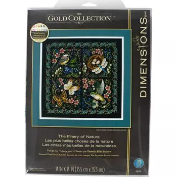 Dimensions 3824 Gold Collection The Finery of Nature Advanced Набор для вышивки крестом x Multicolor Multi 14 14