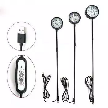 Светодиодный светильник для аквариума с питанием от USB, регулируемой яркостью, с таймером, 360 градусов, полный спектр, светодиодный светильник для аквариума, рост растений, суккуленты, бутылка 5W