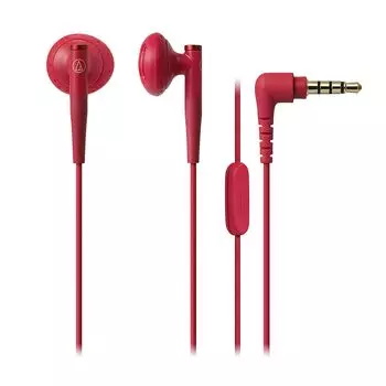 Динамические наушники для смартфонов audio-technica полуоткрытые (красный) аудиотехника ATH-C200IS-RD
