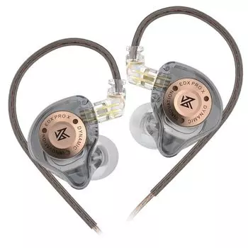 Динамические наушники KZ EDX PRO X Проводные наушники Мониторные басовые наушники Без микрофона Внутриканальные наушники