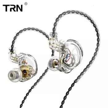 Динамические наушники TRN CS4, проводные наушники с входом в ухо, проводное управление с пшеничными волосами, высококачественные затычки для ушей для спортивной музыки 3.5mm without MIC