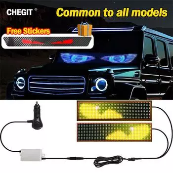 Динамический Devil s Eye Truck лобовое стекло прокручивается рекламный светодиодный автомобильный знак RGB DIYLED панель гибкий дисплей свет