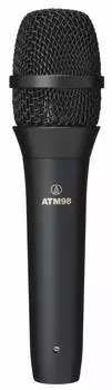 Динамический микрофон Audio-Technica ATM98 / Однонаправленный / Вокальный / В комплект входит фиксатор микрофона / В комплект входит чехол для микрофона ATM98 Black