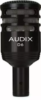 Динамический микрофон AUDIX для басовых инструментов кардиоидный D6 []