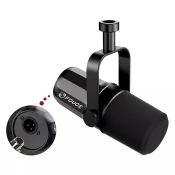 Динамический микрофон SL40X/SL40 Металлическая встроенная гарнитура Звукоизоляция для подкастов, прямых трансляций и игр