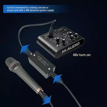 Динамический микрофонный предусилитель с усилением звука 28 дБ идеально подходит для студийной записи. Усилители микрофонного предусилителя.