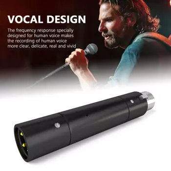 Динамический микрофонный усилитель GAZ-MA1 48 В — идеально подходит для подкастинга, потоковой передачи и записи