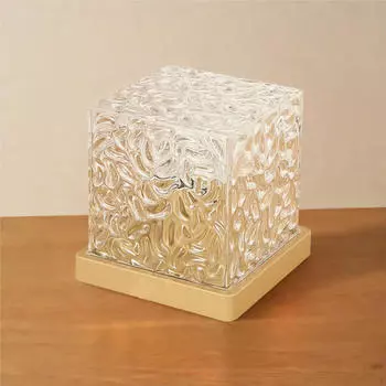 Динамический пламенный водный гофрированный светильник для использования в помещении single color