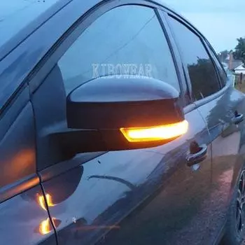 Динамический поворотник для Ford Focus MK3 Mondeo MK4 светодиодный указатель поворота зеркальный светильник 2011 2012 2014 2015 2016 2017 Focus 2014 to 2018