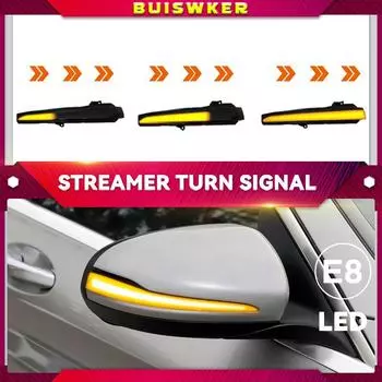 динамический поворотник для Mercedes Benz CES GLC W205 X253 W213 W222 V Class W447 светодиодный указатель поворота, индикатор бокового зеркала жёлтый