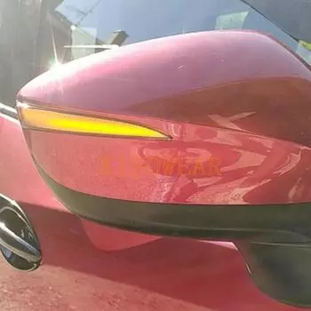 Динамический светодиодный указатель поворота для Mazda CX3 CX4 Зеркальный световой индикатор поворотника 2016 2017 белый